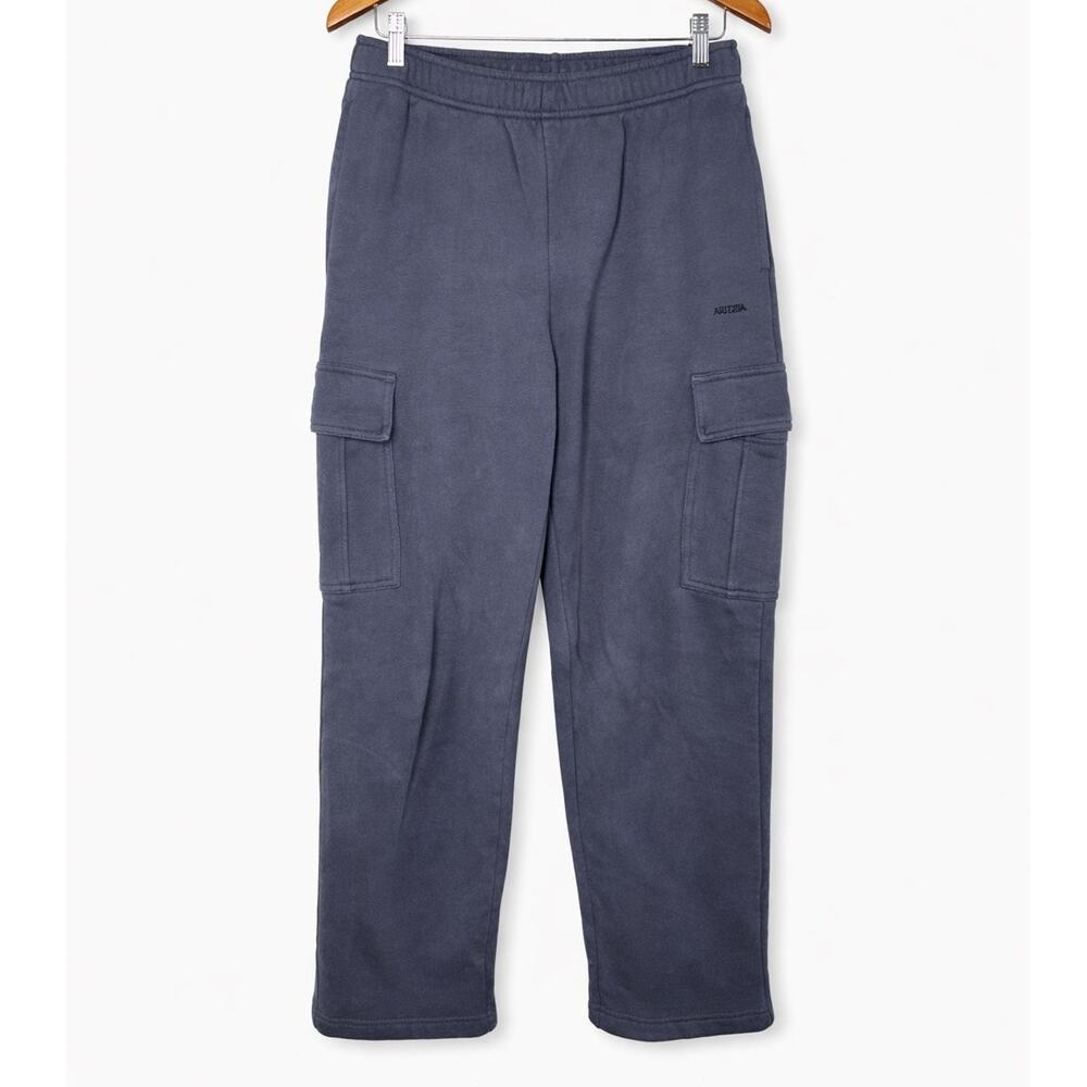 Aritzia Sweatfleece Mega Fit Cargo Sweatpants Size S Gray Cozy Fleece Lounge